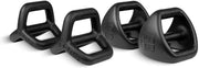 TRX Ybell Pro set of four black weights on white background