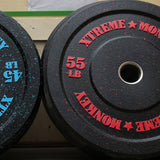 XM Fitness Crumb Rubber Bumper Plates XM Fitness Variant(s) - LBWeight 55-2-crumb_87e182ae-3799-4b7f-bd41-d36b8b6e14a6