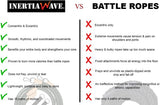 Inertia Wave - Dynamic Rubber Battle Ropes | Green Inertia Wave Agility and Speed; jump ropes, climbing and battle ropes, ladders, sled, interval timer 61iQTTsd0CL._AC_SL1200