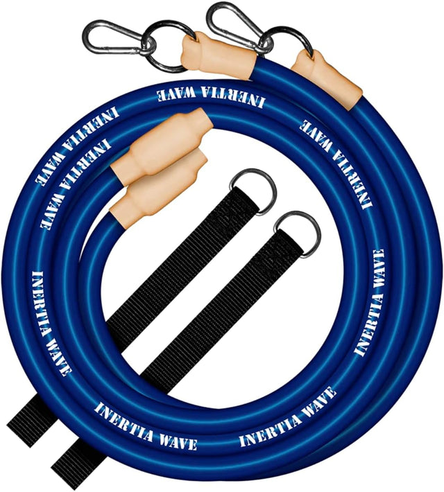 Inertia Wave - Dynamic Rubber Battle Ropes | Blue Inertia Wave Agility and Speed; jump ropes, climbing and battle ropes, ladders, sled, interval timer 61uDhoBiyyL._AC_SL1200