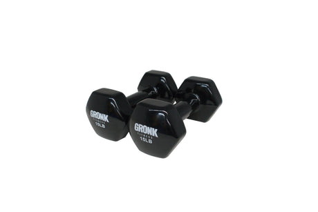 Gronk Fitness Vinyl Hex Dumbbells 15 lb Gronk Fitness Products Variant(s) - LBWeight 9841e84f-f108-f011-8426-0afff11ba501_1212-G1_.