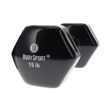 Elivate Body Sport Vinyl Dumbbells Elivate Variant(s) - LBWeight BDSVDB15_a248d289-369e-406f-a8de-5cbf397b3dc9