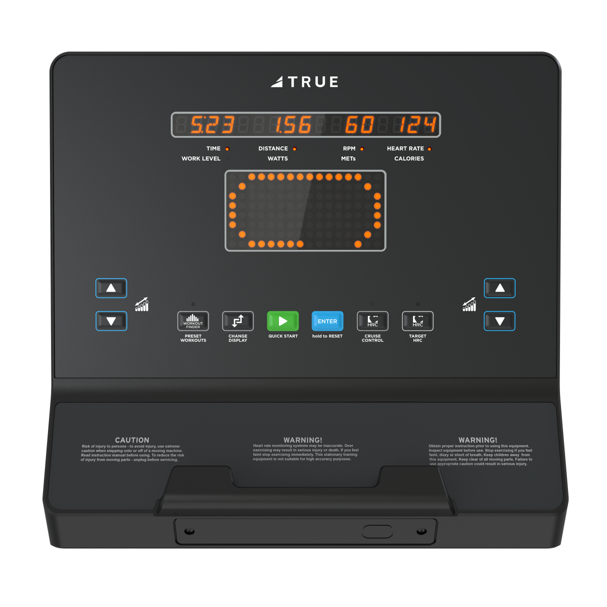 True Performance Series Recumbent Bike | Black T9 Touchscreen G&G Fitness Equipment C4RLBK-LED-Bike