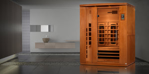 Dynamic Full Spectrum "Lugano" FAR Infrared Sauna  with Hemlock Wood