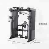 Inspire Series FT2 PRO Smith Functional Trainer Inspire Home Gym, labor intensive installation FT2-PRO_DIMENSIONS_1200x1200_1_1_itytwp_6bd3cc24-3e71-41ce-87fd-83901f57aa2b