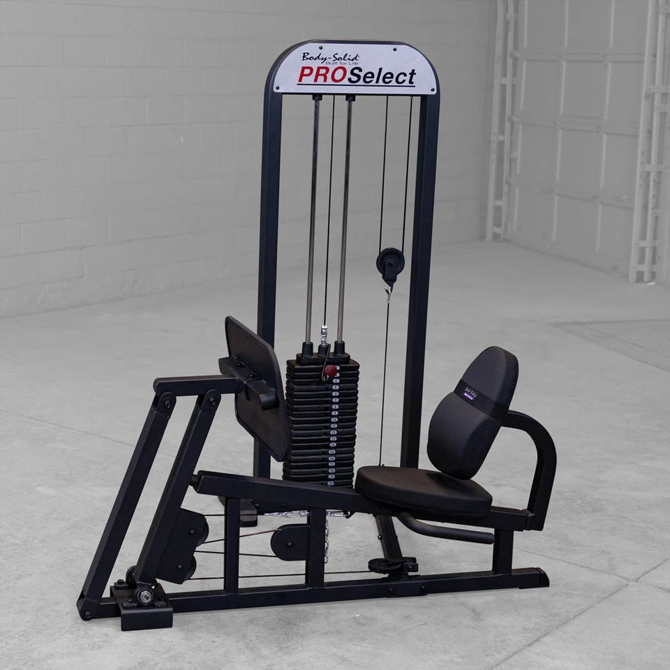 Body Solid GLP-STK Pro Select Leg Press Body Solid Selectorized, single stack, assembly required GLPB-with-STK_0O2A4642-1028__84285.1775755631