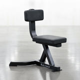 Body-Solid GST20B Utility Stool — front three-quarter view in black