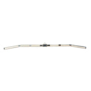 Aluminum Lat Bar with three holes, straight view