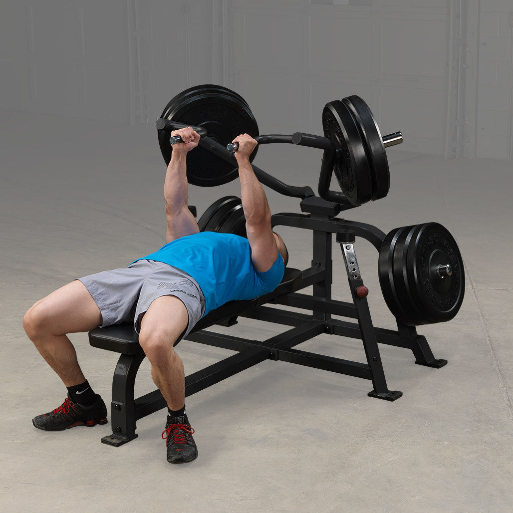 Body Solid - Leverage Bench Press, Black Body Solid Home Gym, Small; Single stack or a-frame double stack (functional trainer). 5 functions or less LVBP_0040-FKBLK-1028-V3__61923.1777671220