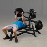 Body Solid - Leverage Bench Press, Black Body Solid Home Gym, Small; Single stack or a-frame double stack (functional trainer). 5 functions or less LVBP_0040-FKBLK-1028-V3__61923.1777671220
