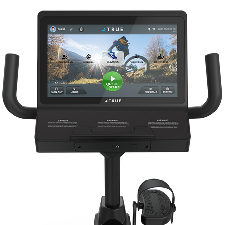 True Performance Series Recumbent Bike (Black) Bike 16in Touchscreen TRUE Recumbent Bikes RR1-0A-35-Performance-Recumbent-Bike-user-view-16in_960-Andrew