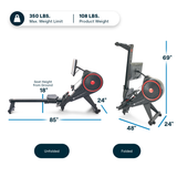 Echelon Row-s - Final Stock Echelon Rowers, Cross-Row RowS_PDP-Side-Profile-And-Specs