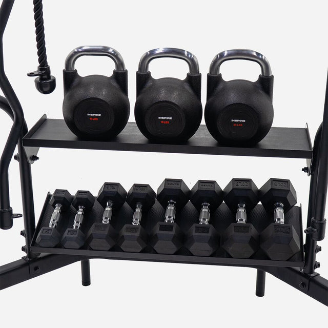 Inspire SF5 Horizontal Storage Rack, Adjustable - Final Stock Inspire Add-ons; leg-press, specialized benchs, multi-hip SF5-06_09-15-23-1_741f0a7b-bd0b-4a85-a6c3-6dbfb21a80c4