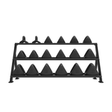 TRX YBell® Horizontal Rack – Long TRX Dumbell racks, power block stand, plate and bar storage, kettlebell racks, ball racks TRX_YBell_PDP_V6_18pcPRO_LongHRack