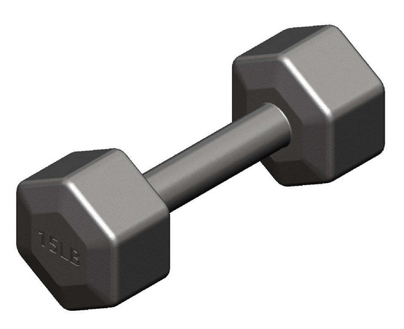 Gronk Cast Hex Dumbbell - Black 95 lb G&G Fitness Equipment Variant(s) - LBWeight b2e045d4-40ed-ee11-8428-0aa4e80801fd_SDB-095_.