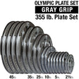Body Solid - 355lb Olympic Gray Cast Iron Plate Set Body Solid Weight Plates body-solid_355lb-olympic-gray-cast-iron-plate-set_main
