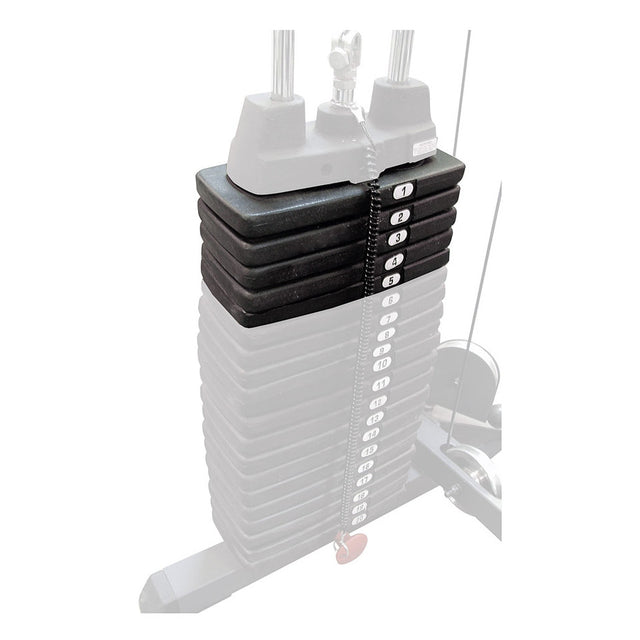 Body Solid - 50lb Selectorized Weight Stack Upgrade Body Solid Accessories; shrouds, pads, heavy stack body-solid_50lb-selectorized-weight-stack-upgrade_main