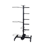 Body Solid GAR100 Mobile Multi Accessory Rack Body Solid Dumbell racks, power block stand, plate and bar storage, kettlebell racks, ball racks body-solid_gar100-mobile-multi-accessory-rack_main
