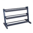 Body Solid GDR48B 3-Tier Dumbbell Rack Body Solid Dumbell racks, power block stand, plate and bar storage, kettlebell racks, ball racks body-solid_gdr48b-3-tier-dumbbell-rack_main