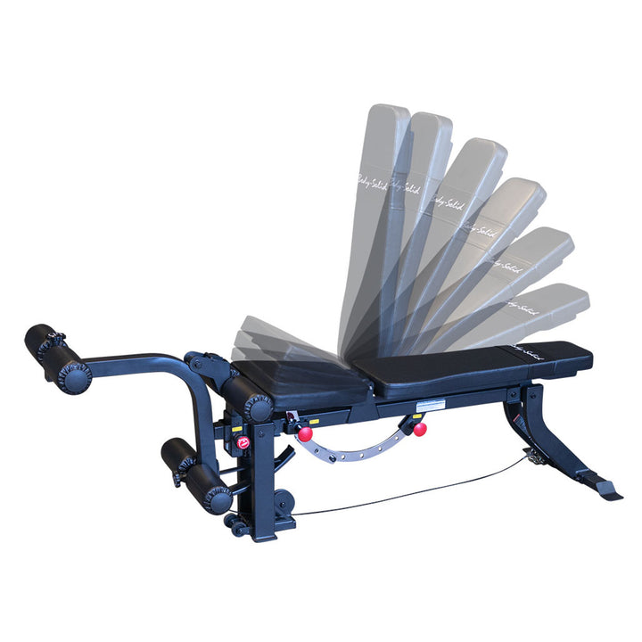 Body-Solid GLEG Leg Extension Curl Bench Attachment Body Solid Bench; flat/incline/decline benches body-solid_gleg-leg-extension-curl-bench-attachment_view-7