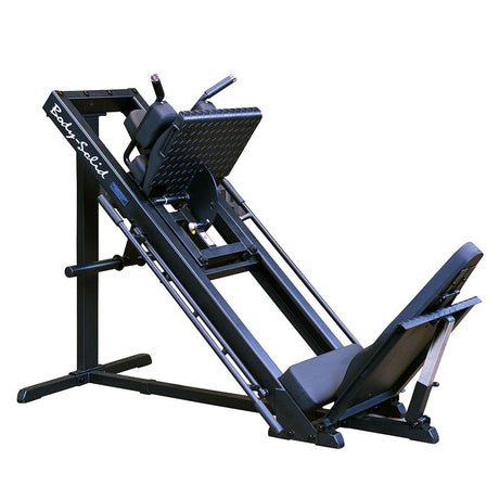 Body-Solid Leg Press Hack Squat Body Solid Home Gym, Small; Single stack or a-frame double stack (functional trainer). 5 functions or less body-solid_leg-press-hack-squat_main