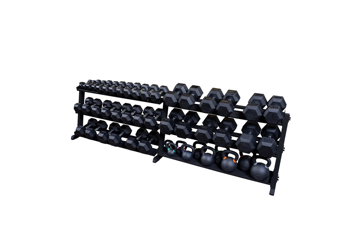Optional 3rd tier Dumbbell Shelf for Rack (GDR60B) Body Solid Rack Addon Bolton body-solid_optional-3rd-tier-dumbbell-shelf-for-rack-gdr60-copy_view-3