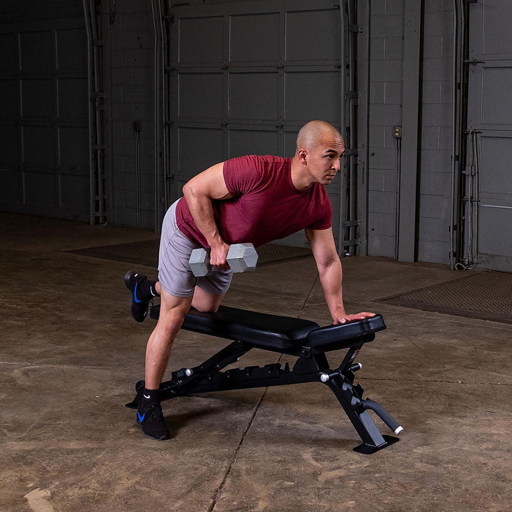 Body Solid SFID325B Flat Incline Decline Bench Body Solid Bench; flat/incline/decline benches body-solid_sfid325b-flat-incline-decline-bench_view-4