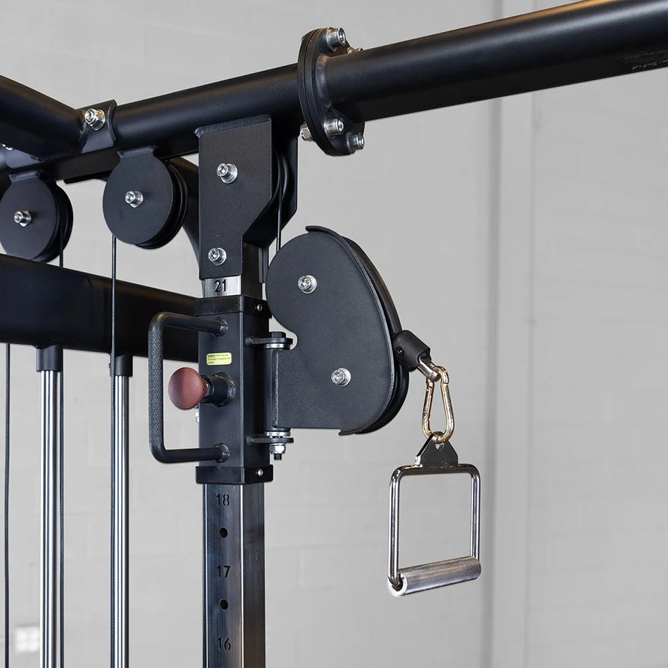 Body Solid - PCL Jungle Gym, 4 Station, 210lb Stacks x 4 Body Solid Home Gym, labor intensive installation body-solid_sjg-jungle-gym_detail-pulleyhandle