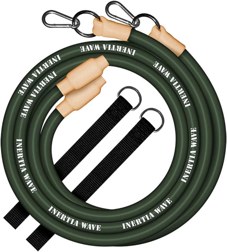 Inertia Wave - Dynamic Rubber Battle Ropes | Green Default Title Inertia Wave Agility and Speed; jump ropes, climbing and battle ropes, ladders, sled, interval timer dd31b090-7ef3-ee11-8428-0aa4e80801fd_693130-01_.