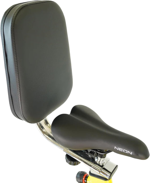 Element Backrest for Neon Kids Bike Element Fitness Add-on installed items on all cardio. Laptop stands, hi-rise kits, cross-circuit kits, attachable TVs, myRide displays element-fitness_backrest-for-neon-kids-bike_main
