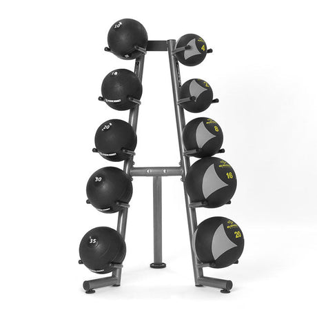 Element Fitness Commercial Medicine Ball Rack 10 Element Fitness Dumbell racks, power block stand, plate and bar storage, kettlebell racks, ball racks element-fitness_commercial-medicine-ball-rack-10_view-2
