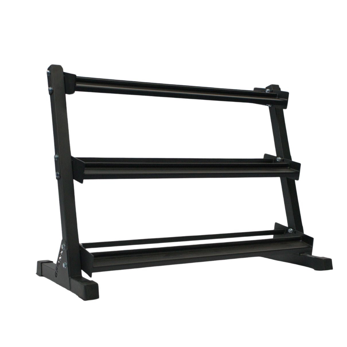 Gronk Fitness 3-Tier Dumbbell Storage Rack Gronk Fitness Products Dumbell racks, power block stand, plate and bar storage, kettlebell racks, ball racks gronkfitness_3-tier-dumbbell-storage-rack_view-3