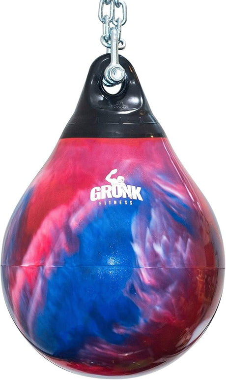 AQUA BAG GRONK 15" 75LB. RED,WHITE,BLUE - Final Stock Gronk Fitness Products MMA/Boxing; heavy bags, gloves, and wraps gronkfitness_aqua-bag-gronk-15-75lb-red-white-blue-final-stock_main