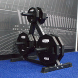 Gronk Fitness Compact A Frame Weight Tree Gronk Fitness Products Dumbell racks, power block stand, plate and bar storage, kettlebell racks, ball racks gronkfitness_compact-a-frame-weight-tree-2_view-4
