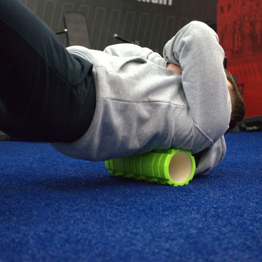 Gronk Fitness Green Foam Roller Gronk Fitness Products Recovery; foam rollers, advanced rollers, stretch and massage gronkfitness_green-foam-roller_view-6