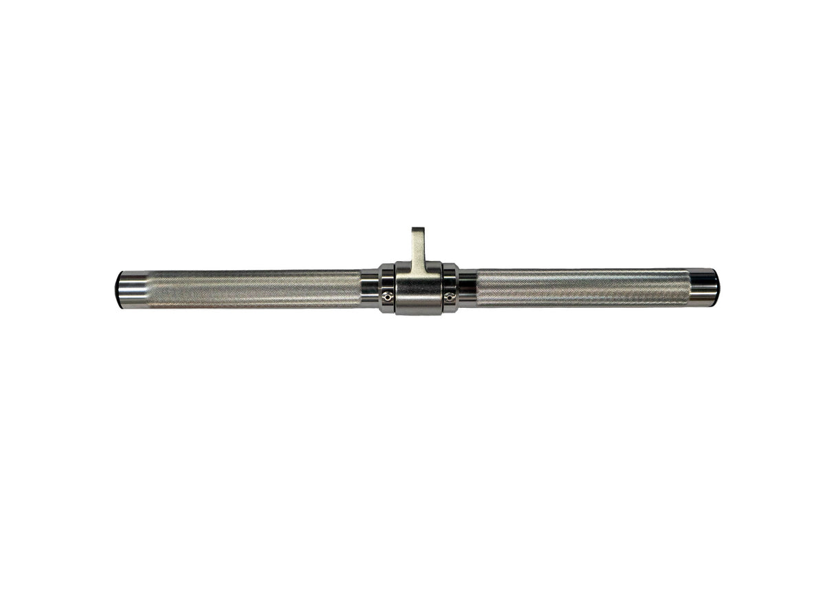 Gronk Fitness aluminum revolving straight bar, silver
