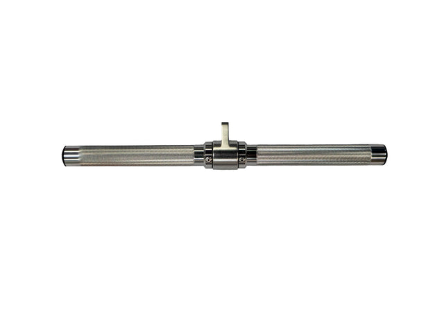 Gronk Fitness aluminum revolving straight bar, silver