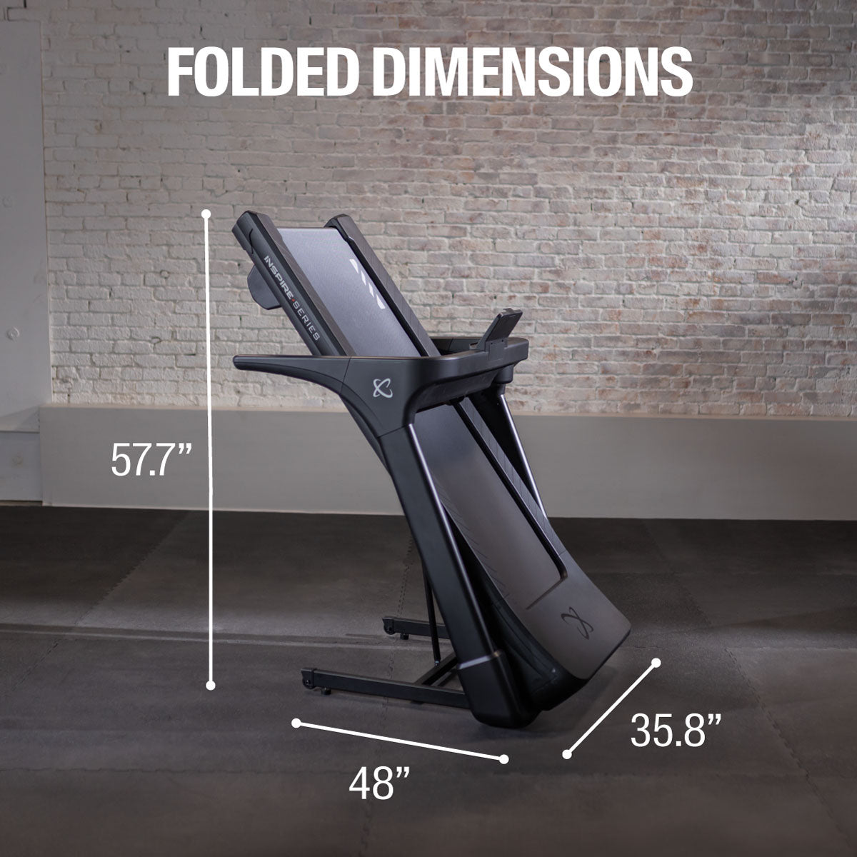 Inspire T4 Folding Treadmill with Tablet Holder Inspire Treadmills under 350lbs inspire_t4-folding-treadmill-110v-with-tablet-holder_view-6