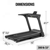Inspire T4 Folding Treadmill with Tablet Holder Inspire Treadmills under 350lbs inspire_t4-folding-treadmill-110v-with-tablet-holder_view-7