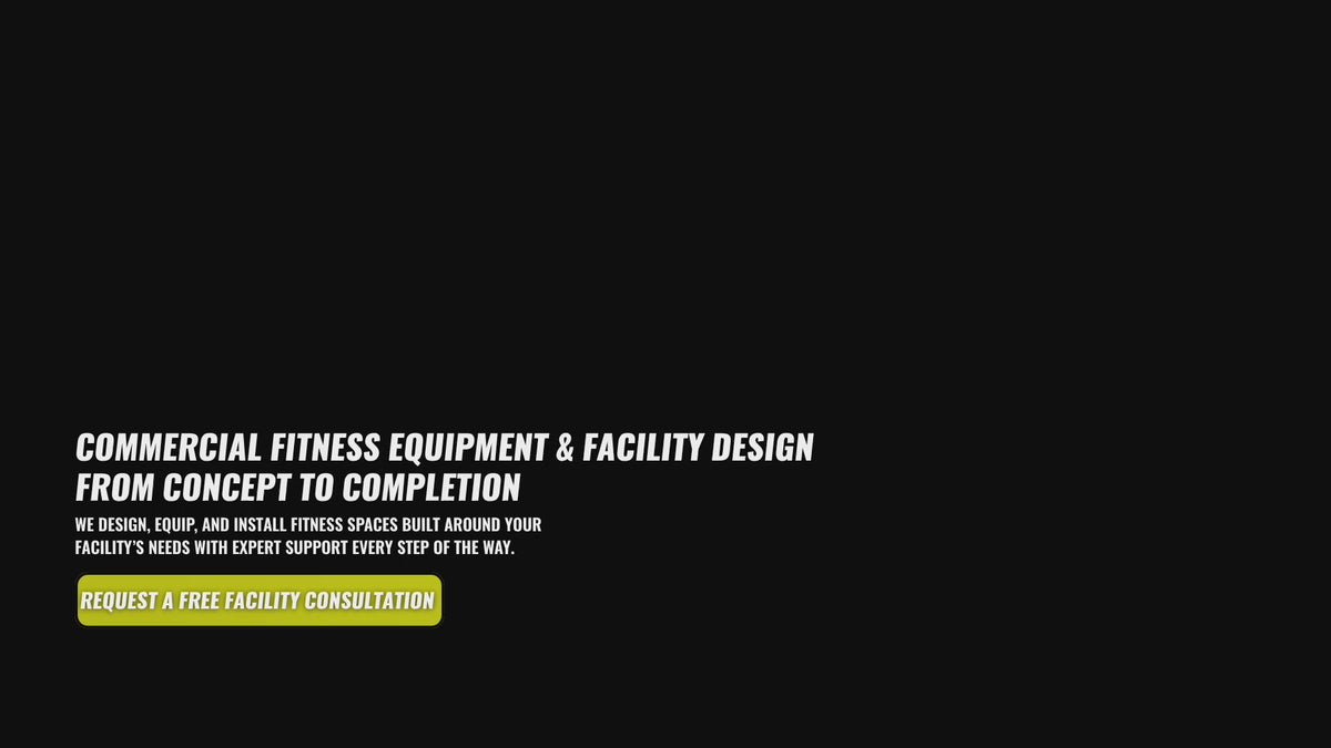 Slideshow showcasing completed fitness facilities by G&G Fitness Equipment, highlighting gym layouts, strength equipment, and cardio training areas.