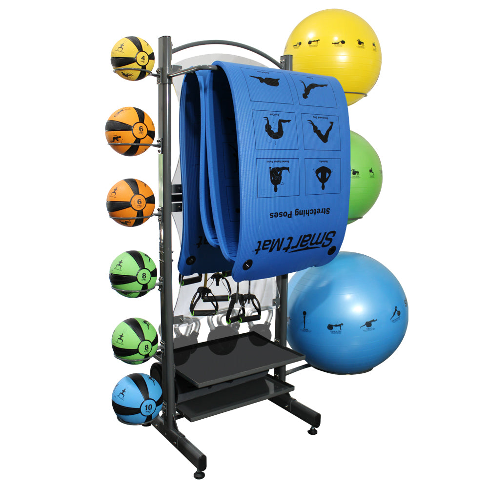 Smart Deluxe Self-Guided Commercial Package Prism Dumbell racks, power block stand, plate and bar storage, kettlebell racks, ball racks prism_smart-deluxe-self-guided-commercial-package_view-2