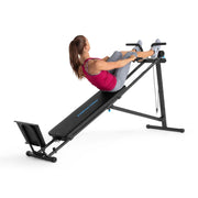ProForm bench in use with woman exercising