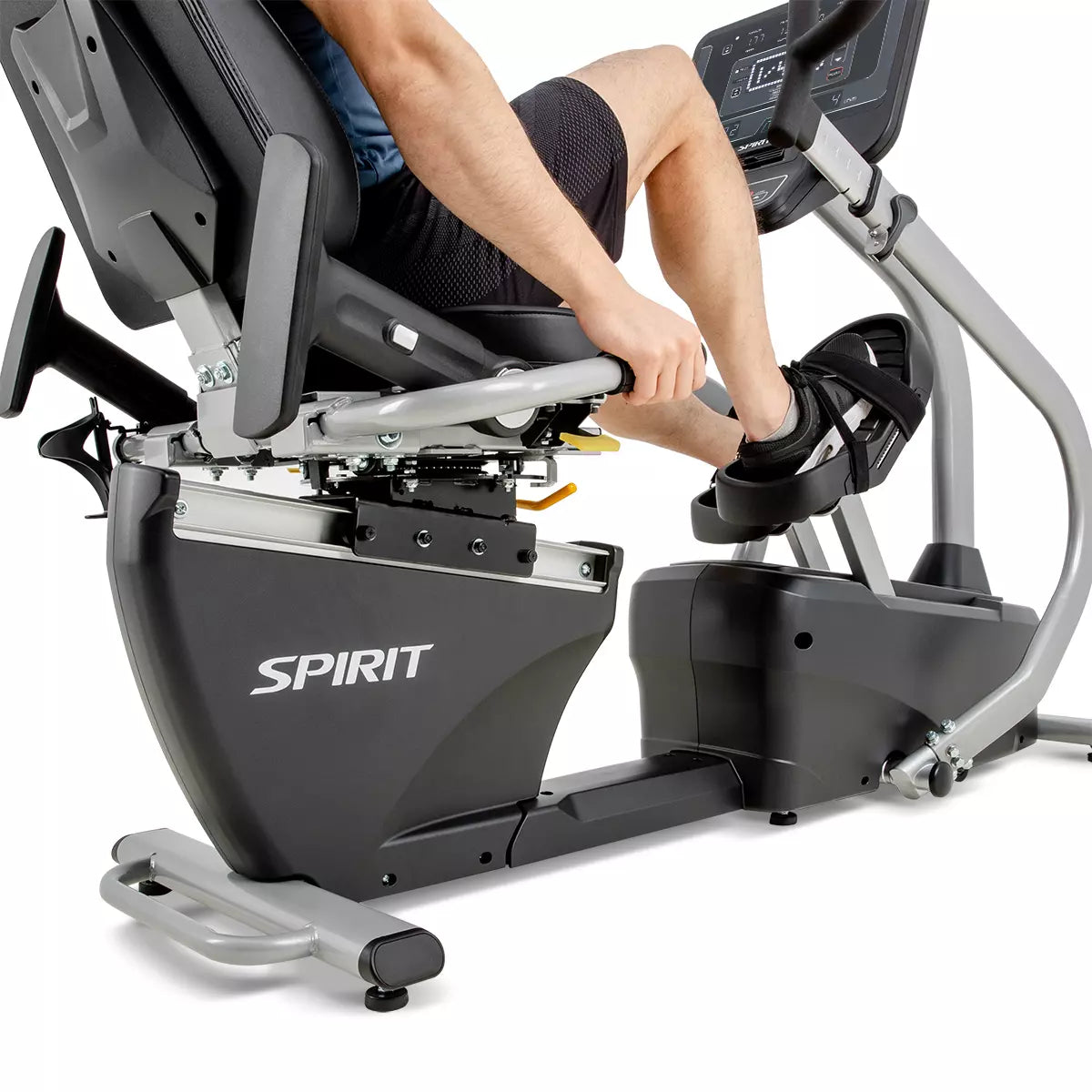 Spirit Fitness CRS800S Recumbent Stepper w/ Swivel Seat - Final Stock Spirit Steppers, recumbent steppers, Heavy , commercial r-r_3-4_bottom_pulse__jpg_11039869-6b88-4762-bfe0-0d663bd5bf27