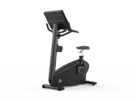 Shua B9100U Upright Bike, 22in Touch, studio render 2 of 4