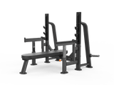 Shua G6371 Olympic Flat Bench exercise bench, studio render 1 of 2
