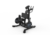 Shua G6909 Iso Kneeling Leg Curl plate loaded machine, studio render 1 of 3