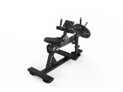 Shua G6910 Seated Calf Raise plate loaded machine, studio render 1 of 3