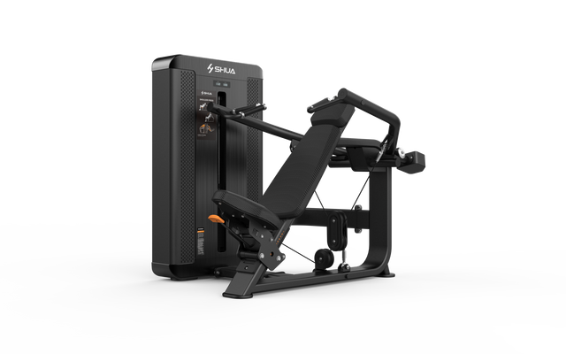Shua G8802 Shoulder Press selectorized machine, studio render 1 of 4