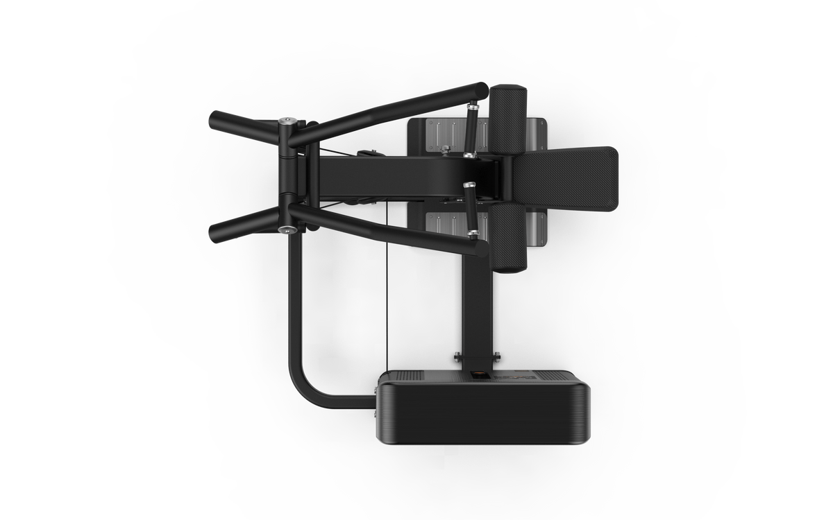 Shua G8803 Lat Pulldown selectorized machine, studio render 3 of 4