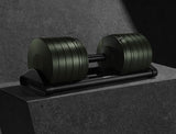 Nuobell Adjustable Dumbbell 100lb Tactical Green SMRTFT Dumbbells smrtft-adjustable-dumbbell-100lb-single-angle2